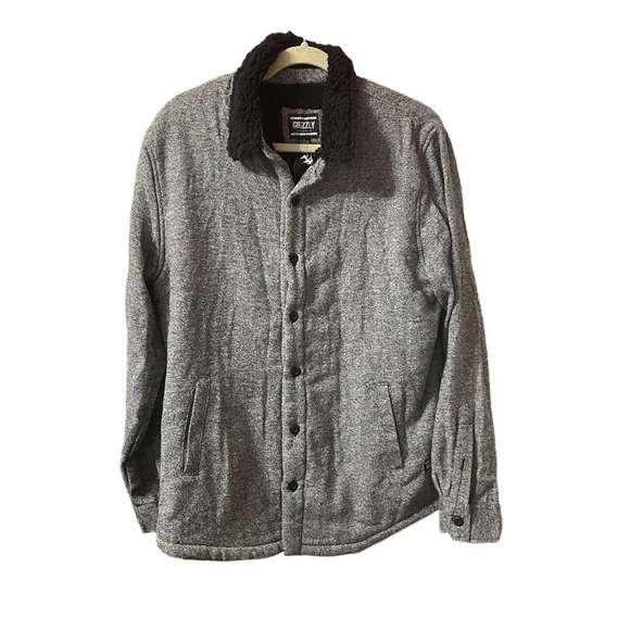 NWT GRIZZLY MENS SHERPA LINED SHACKET - Picture 1 of 5